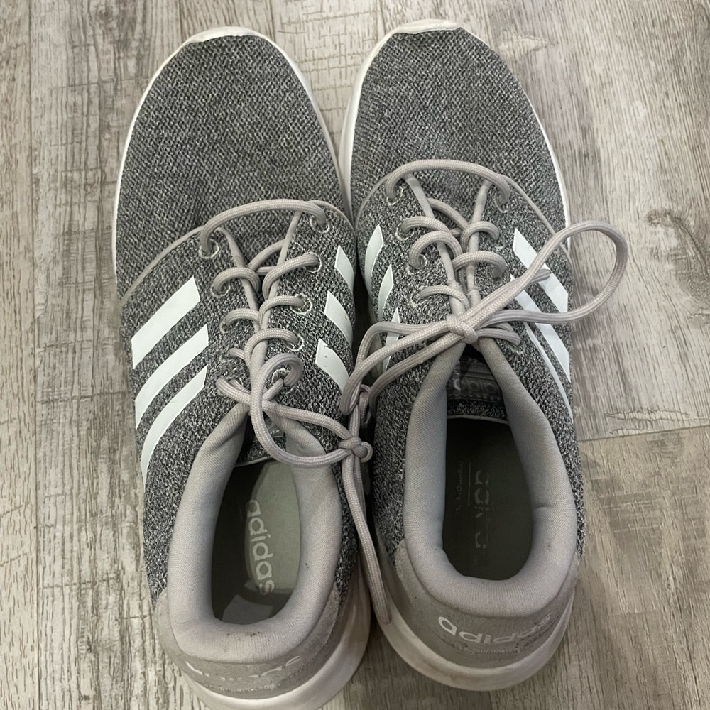 Adidas Light Gray Sneakers with White Accents